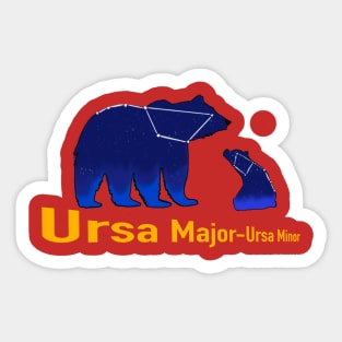 Ursa major ursa minor Sticker